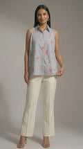 Flamingo Printed Top