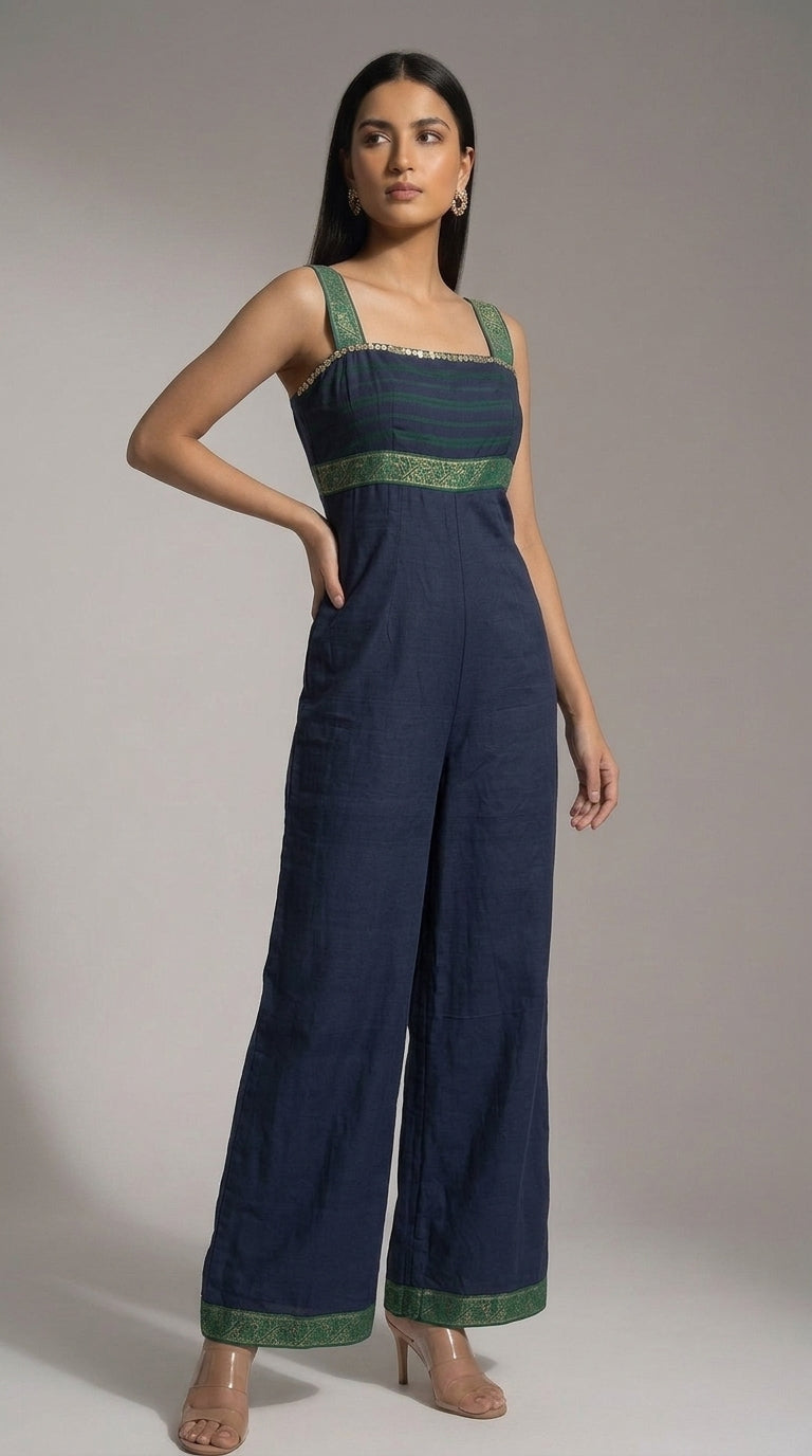 Blue & Green Jumpsuit