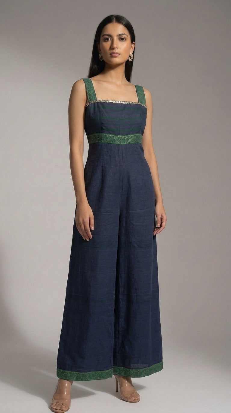 Blue & Green Jumpsuit